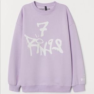 Ariana Grande’s lavender crewneck